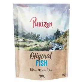 Comparer les prix de 400g Purizon Original Poisson - sans céréales croquettes pour chat