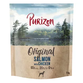 Comparer les prix de 1 kg Purizon saumon avec poulet adulte - Nouvelle gamme de produits : Daily 65 nourriture pour chien sèche