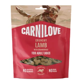 Comparer les prix de 2x200g Carnilove Dog Crunchy Snack agneau avec canneberges friandise pour chien