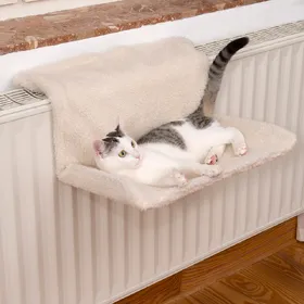 Meilleurs prix pour Hamac de radiateur pour chat Relax - Couleur écru