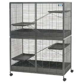 Meilleurs prix pour Cage Savic Suite Royal XL pour rat, furet et chinchilla L 115 x l 67,5 x H 153 cm