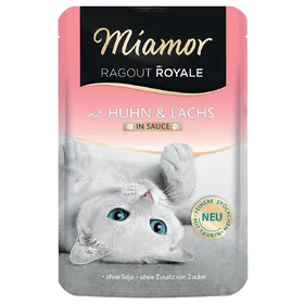 Meilleurs prix pour Miamor Ragoût Royal en sauce 22 x 100 g pour chat - poulet, saumon