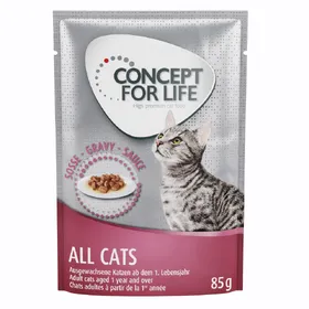 Comparer les prix de All Cats en sauce Concept for Life - Nourriture pour chat