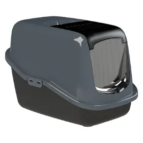 Comparer les prix de PeeWee EcoHus Maison de toilette pour chat noir/anthracite - Maison de toilette pour chat