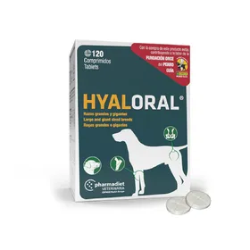 Comparer les prix de Hyaloral Chien 120 Comprimés Grande/Très Grande Race - Compléments Hyaloral pour chien