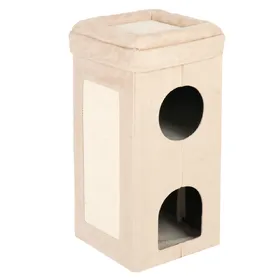 Comparer les prix de Tour à griffer pliable Soft'n Scratchy beige / blanc