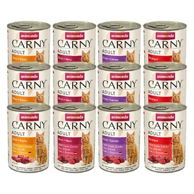 Meilleurs prix pour Adult lot mixte au bœuf (4 variétés) Animonda Carny - Pâtée pour chat
