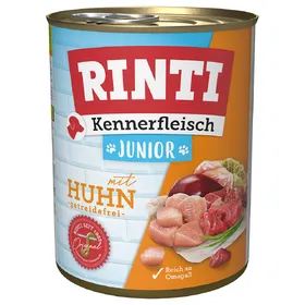 Comparer les prix de RINTI Junior poulet - Pâtée pour chien