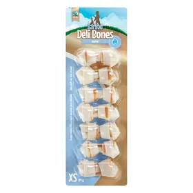 Comparer les prix de XS, 21 St. je 5 cm (252 g) Barkoo Deli Bones Dental geknotet