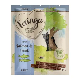 Comparer les prix de Bâtonnets de 6g Feringa, saumon, truite - Friandises pour chat