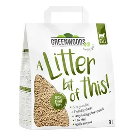 Comparer les prix de Litière Greenwoods Plant Fibre, fibres végétales  - 8 L (3,4 kg)