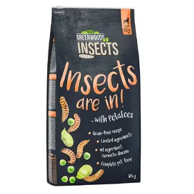 Meilleurs prix pour 2x12kg Greenwoods Insects pommes de terre, petits pois et fèves - Croquettes pour chien