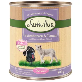 Meilleurs prix pour Junior cœurs de dinde agneau Lukullus - Aliment pour Chien