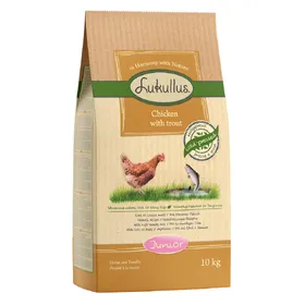 Comparer les prix de Lot Lukullus pour chien - Junior poulet, truite (2 x 10 kg)