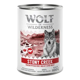 Comparer les prix de Wolf of Wilderness Senior "Expedition" Stony Creek 1 x 400 g pour chien - Senior