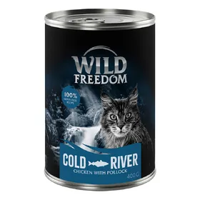 Meilleurs prix pour Cold River - colin, poulet Adult Wild Freedom boîtes pour chat : -10 € !