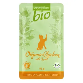 Comparer les prix de 6x85g zooplus bio poulet, carottes - Sachet pour chat