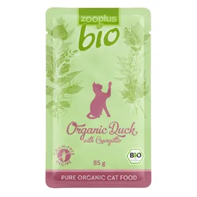 Comparer les prix de Zooplus bio canard, courgettes - Pâtée pour chat