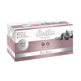 Meilleurs prix pour Smilla Fine Menu lot mixte (4 saveurs) - Pâtée pour chat