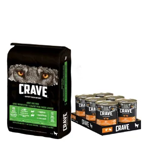 Comparer les prix de Crave Adult poulet, dinde - Pâtée pour chien agneau, bœuf Adult Crave croquettes