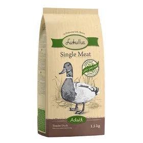 Comparer les prix de Lukullus Single Meat, canard - Croquettes pour chien