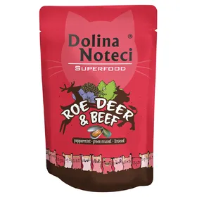 Meilleurs prix pour Dolina Noteci Superfood Roe and Bœuf wet nourriture pour chat