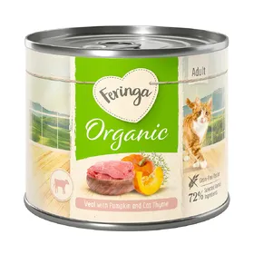 Comparer les prix de Lot Feringa Organic bio Adult 12 x 200 g - veau, potiron, germandrée des chats