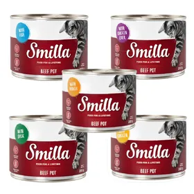 Meilleurs prix pour Smilla bœuf lot mixte - Pâtée pour chat