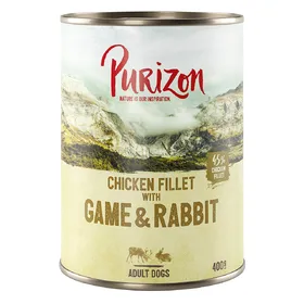 Meilleurs prix pour Purizon Adult gibier, lapin, potiron, airelles - Pâtée pour chien