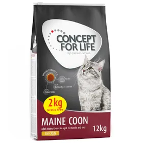 Meilleurs prix pour Concept for Life Maine Coon Adult - 10 kg + 2 kg offerts !