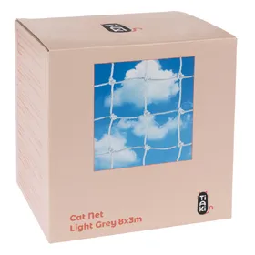 Comparer les prix de TIAKI Filet de protection avec renfort en fil d'acier, gris clair pour chat - 8 x 3 m