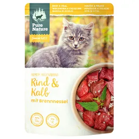 Comparer les prix de Pure Nature Junior bœuf, veau pour chat - 12 x 85 g