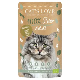 Comparer les prix de Cat's Love Bio 6 x 100 g pour chat - canard bio