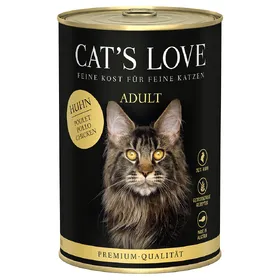 Meilleurs prix pour Cat's Love 6 x 400 g pour chat - pur poulet