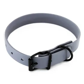 Comparer les prix de Collier Heim BioThane, gris pour chien - tour de cou 28 - 35 cm, l 19 mm