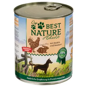 Comparer les prix de Best Nature Adult 6 x 800 g - lapin, poulet, pâtes