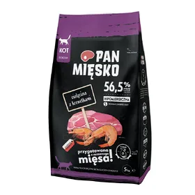 Comparer les prix de Pan Mięsko Small veau, crevettes pour chat - 2 x 5 kg