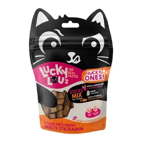 Comparer les prix de Paquet économique : 8x50g Lucky Lou Lucky Ones bâtonnets Mixpack I (3 sortes) Friandises pour chats