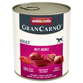 Comparer les prix de Lot Animonda GranCarno Original Adult 24 x 800 g pour chien - cœur
