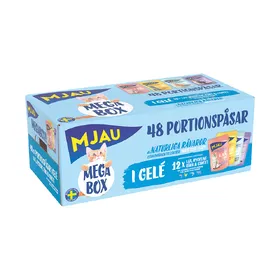 Meilleurs prix pour Mjau Multibox 48 x 85 g pour chat - lot mixte en gelée (bœuf, poulet, crevettes, saumon)