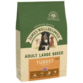 Comparer les prix de James Wellbeloved Adult Large Breed dinde, riz pour chien - 10 kg