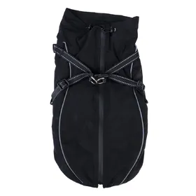 Meilleurs prix pour Manteau TIAKI Harness Arkon, noir pour chien - longueur du dos : environ 50 cm