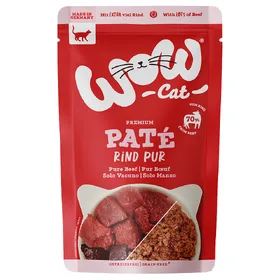 Comparer les prix de Lot WOW Cat Adult 24 x 125 g - pur bœuf