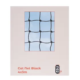 Meilleurs prix pour Filet de protection pour chats TIAKI noir avec renforts métalliques 4 x 3 m