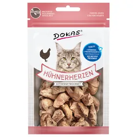 Meilleurs prix pour Dokas Cœurs de poulet lyophilisés - lot % : 2 x 15 g