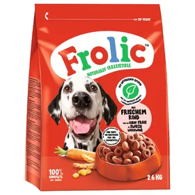 Comparer les prix de Frolic bœuf, carottes, céréales pour chien - 7,8 kg (3 x 2,6 kg)