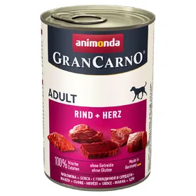Comparer les prix de Bœuf, cœur Animonda GranCarno Original - Pâtée pour chien
