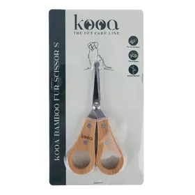 Meilleurs prix pour kooa Ciseaux à fourrure en bambou S 13,8x6,8x1,2cm Chien & Chat