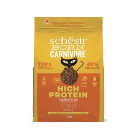 Comparer les prix de Schesir Born Carnivore High Protein poulet, œuf pour chat - 1,25 kg