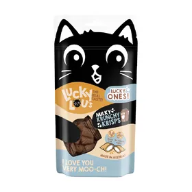 Meilleurs prix pour Lucky Lou Krunchy Krisps pour chat  - lait (60 g)